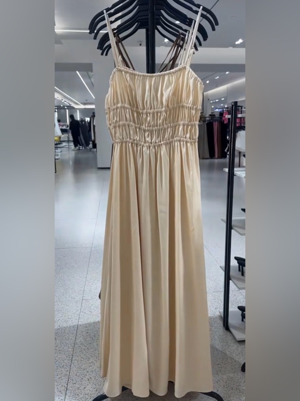 Zara FLOWY ELASTIC MIDI DRESS 3152/368